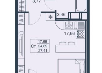 Продается квартира студия, 27.4 м2, Мурино, ЖК Мурино Парк, Ручьёвский проспект, 3к2