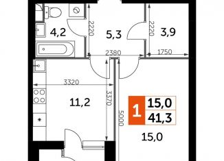 Продаю однокомнатную квартиру, 41.3 м2, Москва, метро Тушинская