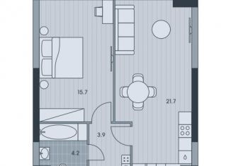 Продажа 2-комнатной квартиры, 45.5 м2, Москва, Обручевский район