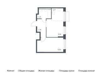 Продается 2-ком. квартира, 37 м2, Москва, жилой комплекс Квартал Домашний, 1, станция Курьяново