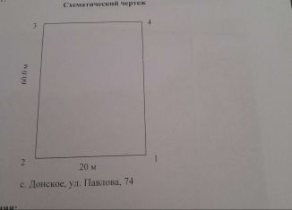 Продажа земельного участка, 12 сот., село Донское, улица Павлова