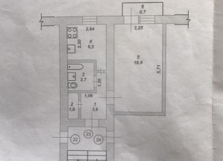 Продается 1-ком. квартира, 33 м2, рабочий посёлок Комсомольский, 1-й микрорайон, 32