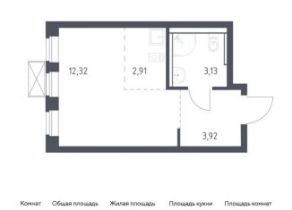 Квартира на продажу студия, 22.3 м2, Видное, Советская площадь