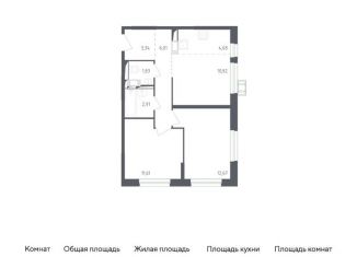 Продам 3-комнатную квартиру, 53.4 м2, деревня Мисайлово, микрорайон Пригород Лесное, к3.2