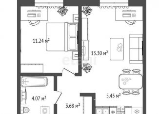 Продам 1-комнатную квартиру, 37.7 м2, Омская область, Новейшая улица, 16