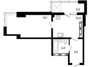 Продается квартира студия, 41.3 м2, Симферополь, Севастопольская улица, 41