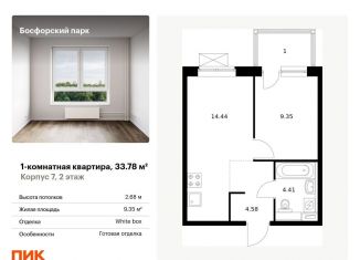 1-комнатная квартира на продажу, 33.8 м2, Владивосток, Первомайский район