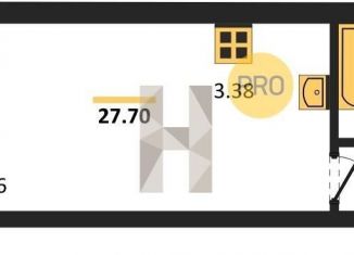 Продается квартира студия, 29.4 м2, Новосибирск