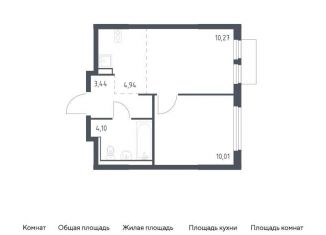 Продается 1-комнатная квартира, 32.8 м2, Московская область, микрорайон Пригород Лесное, к18