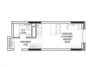 Продам квартиру студию, 24.6 м2, Москва, улица Корнейчука, 27с7, метро Медведково