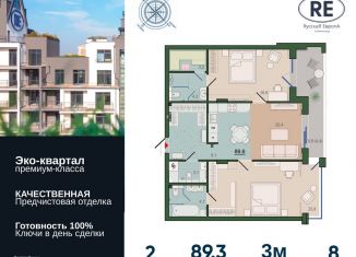 Продаю 2-ком. квартиру, 89.3 м2, Калининград, улица Молодой Гвардии, 36/2, Ленинградский район