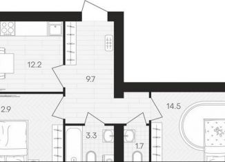 Продажа 2-ком. квартиры, 54.3 м2, посёлок Мичуринский, Выставочная улица