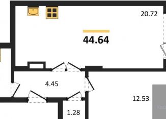 Продается 1-комнатная квартира, 44.6 м2, Воронеж, Коминтерновский район, Покровская улица, 19