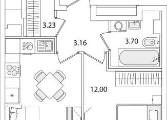 Продам однокомнатную квартиру, 36.6 м2, Санкт-Петербург, улица Тамбасова, 5Н, муниципальный округ Сосновая Поляна