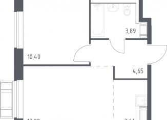 Продается 1-ком. квартира, 35.3 м2, Московская область