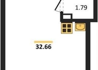 Продам квартиру студию, 32.7 м2, Воронеж, Коминтерновский район