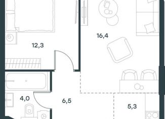 Продается 2-комнатная квартира, 44.5 м2, Москва, метро Новые Черёмушки, Профсоюзная улица, 2/22