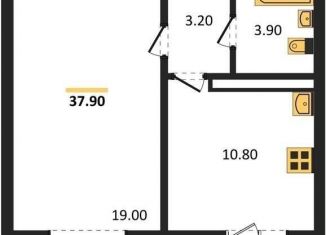 Продается 1-ком. квартира, 37.9 м2, Воронеж, Левобережный район, улица Шидловского, 28