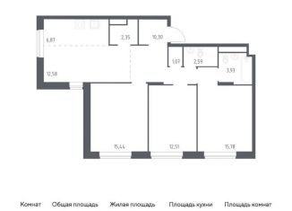 Продаю 3-ком. квартиру, 83.3 м2, Московская область, улица Бояринова, 30