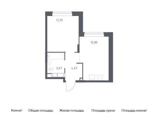 Продам 1-комнатную квартиру, 32.8 м2, Московская область, улица Бояринова, 30