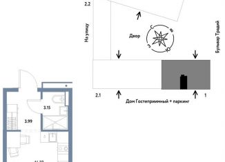 Продажа квартиры студии, 21.5 м2, Тюмень, Калининский округ, улица Новосёлов, 104