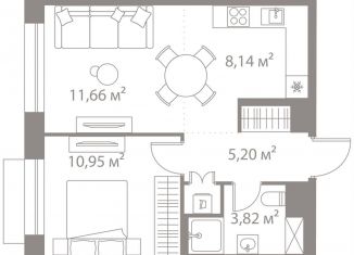 Продам 1-комнатную квартиру, 39.8 м2, Москва, метро Чертановская