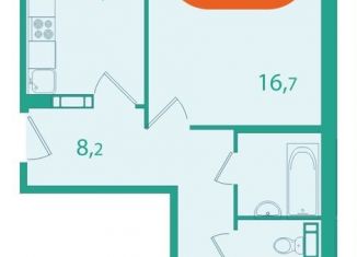 Двухкомнатная квартира на продажу, 55.8 м2, Томская область