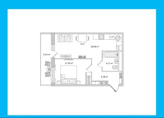 Продается 1-ком. квартира, 47.3 м2, Санкт-Петербург