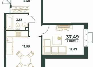 Продается 1-ком. квартира, 37.5 м2, Хабаровский край