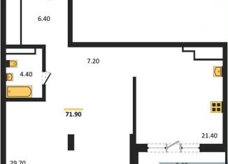 Продается 1-комнатная квартира, 71.9 м2, Воронеж, Железнодорожный район