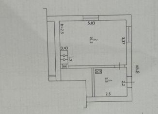 Продажа квартиры со свободной планировкой, 22 м2, Туапсе, улица Полетаева, 16