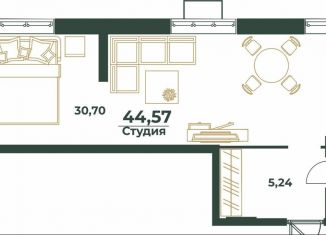 Продажа квартиры студии, 44.6 м2, Хабаровск