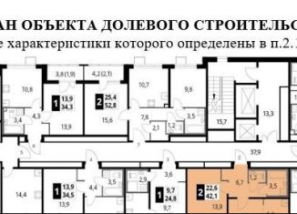 Продажа 1-комнатной квартиры, 42.1 м2, Люберцы, Рождественская улица, 8