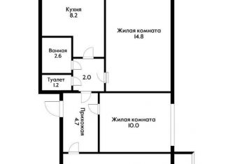 Продажа 3-комнатной квартиры, 58.9 м2, Краснодар, Карасунский округ, улица Гидростроителей, 26