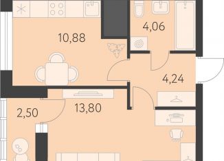 Продаю однокомнатную квартиру, 34.2 м2, Свердловская область