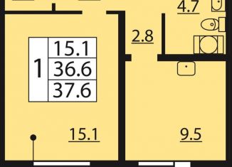 Продажа 1-ком. квартиры, 37.6 м2, Санкт-Петербург, Дальневосточный проспект, муниципальный округ Невский