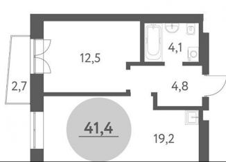 Продаю 1-ком. квартиру, 41.4 м2, Новосибирская область, улица Шевченко, 25