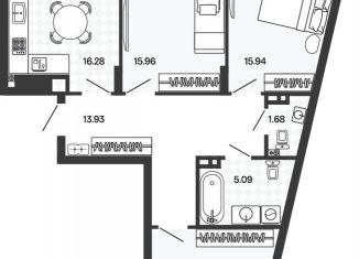 Продается 3-ком. квартира, 86.7 м2, Калининградская область