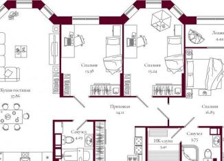 Продаю 4-ком. квартиру, 114 м2, Киров, улица Свободы, 28