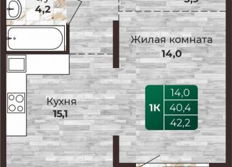 Продается 1-ком. квартира, 42.2 м2, Барнаул, Центральный район