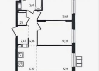 Продается 3-ком. квартира, 51.1 м2, Московская область, Взлётная улица, 4