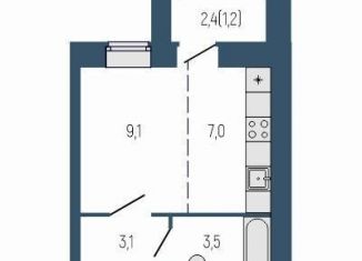 Продам 1-комнатную квартиру, 24.2 м2, Свердловская область