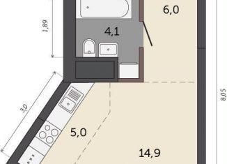 Продается однокомнатная квартира, 30 м2, Екатеринбург, метро Машиностроителей