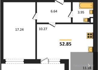 Продаю 1-ком. квартиру, 52.8 м2, Воронежская область, Кленовая улица, 4