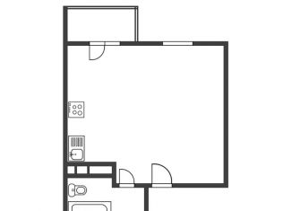 Продажа 1-комнатной квартиры, 42.4 м2, Краснодарский край, Мирная улица, 33Ак2