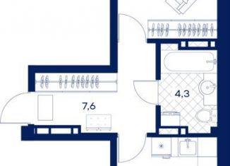 Продаю 1-комнатную квартиру, 52.8 м2, Тюмень, Калининский округ