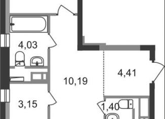 Продажа трехкомнатной квартиры, 70.1 м2, Московская область, жилой квартал Новоград Павлино, к7