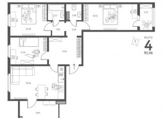 Продается 3-ком. квартира, 92.1 м2, Липецкая область