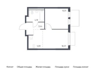 Продаю 1-ком. квартиру, 32.9 м2, Московская область, микрорайон Пригород Лесное, к18