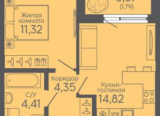 Продается однокомнатная квартира, 36.7 м2, Екатеринбург, жилой комплекс Новокольцовский, 5, метро Ботаническая